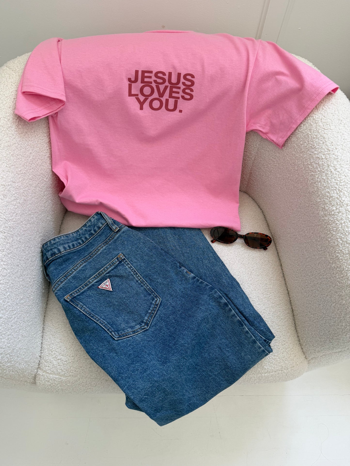 NEW || Pink Clay Logo Tee