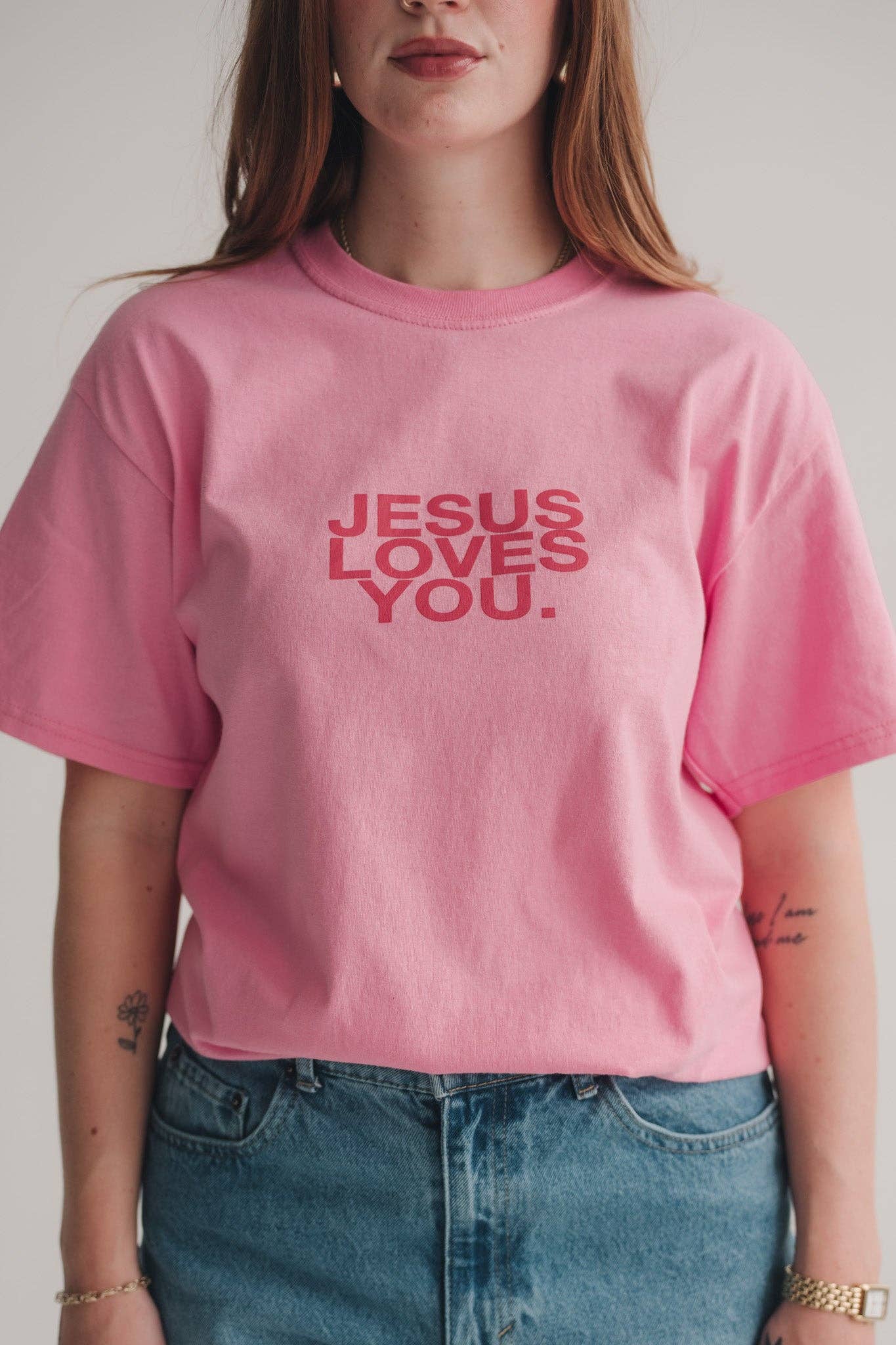 NEW || Pink Clay Logo Tee