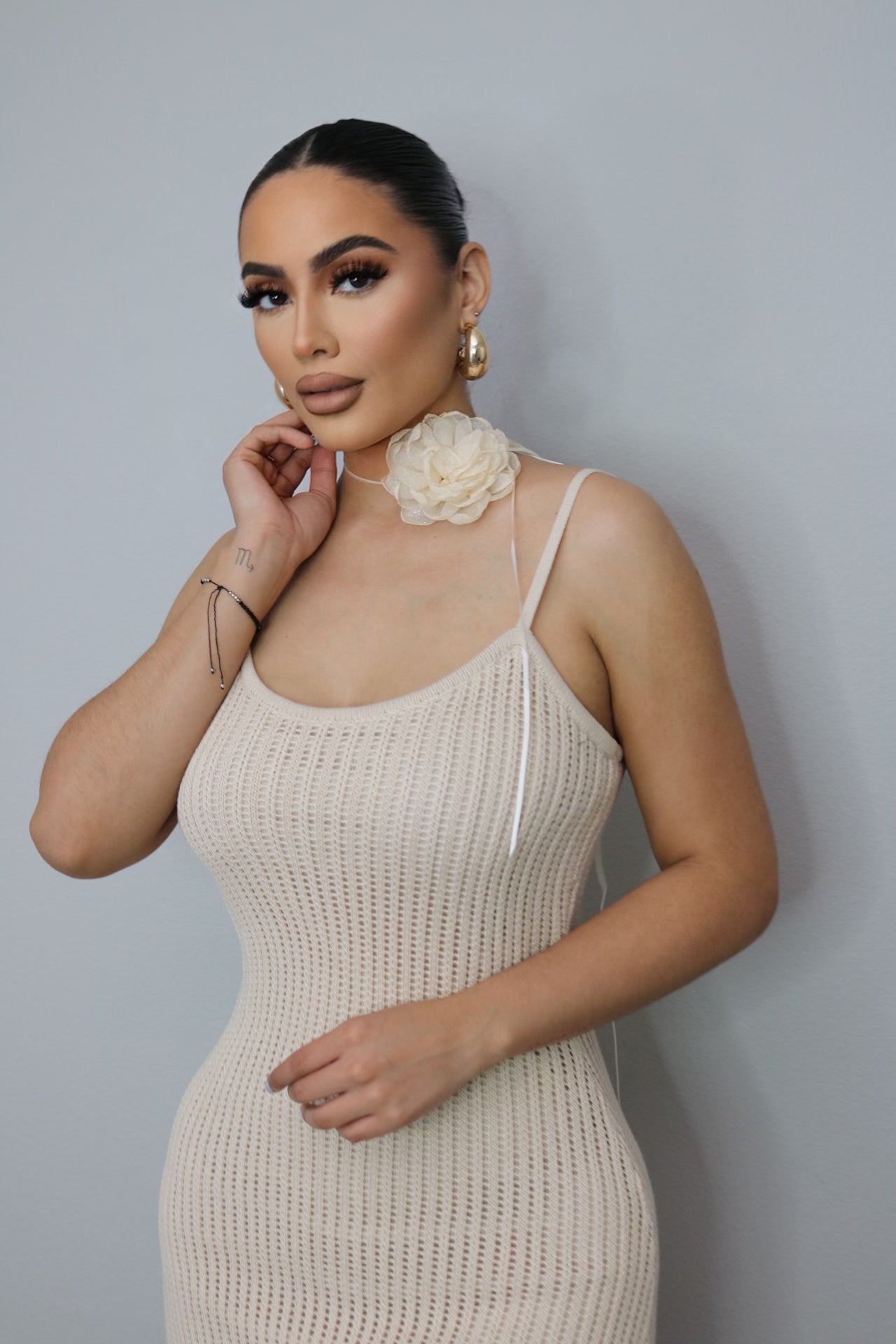 Majestic knitted maxi dress